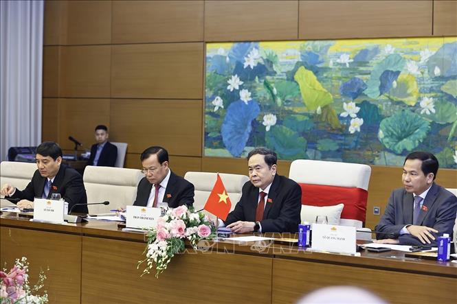 Chủ tịch Quốc hội Trần Thanh Mẫn phát biểu. Ảnh: Doãn Tấn - TTXVN