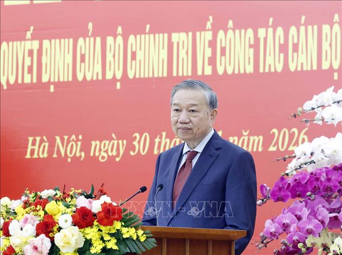 Tổng Bí thư Tô Lâm phát biểu chỉ đạo. Ảnh: Thống Nhất – TTXVN