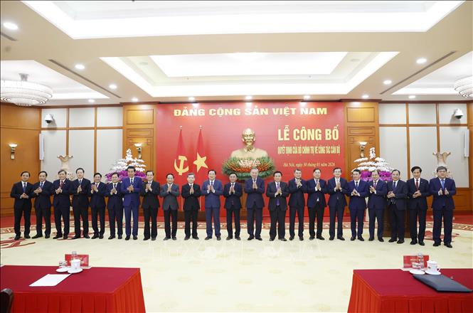 Tổng Bí thư Tô Lâm cùng các đồng chí lãnh đạo Đảng, Nhà nước tại buổi lễ. Ảnh: Thống Nhất – TTXVN