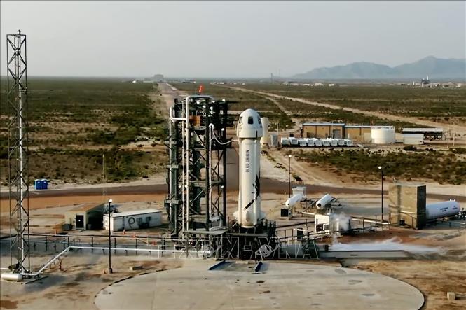 (Tư liệu) Tàu New Shepard tại Texas, Mỹ. Ảnh: THX/TTXVN