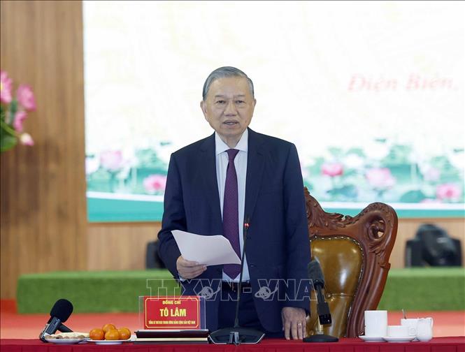 Tổng Bí thư Tô Lâm phát biểu. Ảnh: Thống Nhất – TTXVN