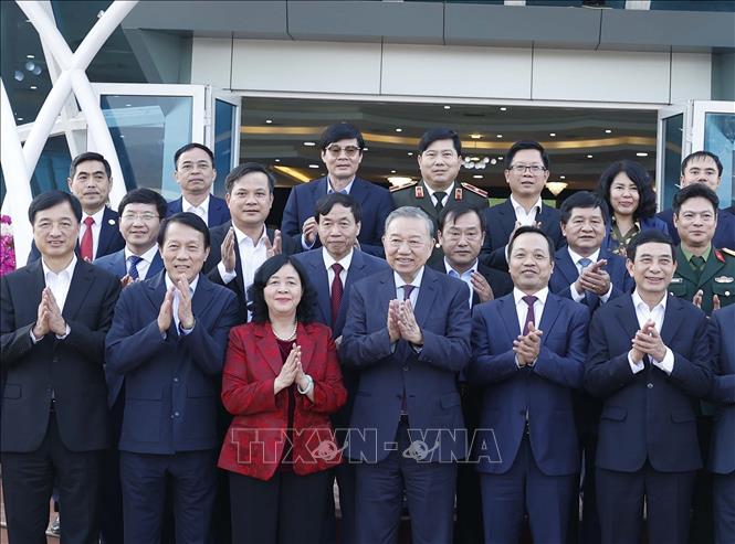 Tổng Bí thư Tô Lâm và các đại biểu. Ảnh: Thống Nhất – TTXVN