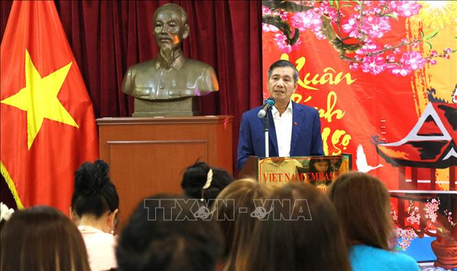 Đại sứ Việt Nam tại Malaysia Đinh Ngọc Linh phát biểu. Ảnh: Viên Luyến – Phóng viên TTXVN tại Malaysia.
