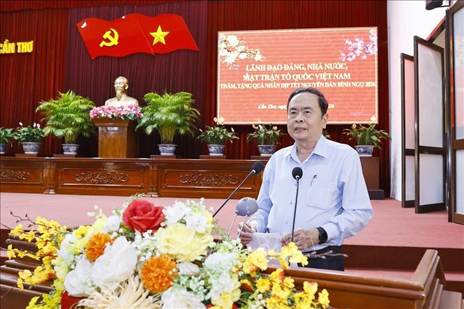 Chủ tịch Quốc hội Trần Thanh Mẫn phát biểu. Ảnh: Doãn Tấn - TTXVN