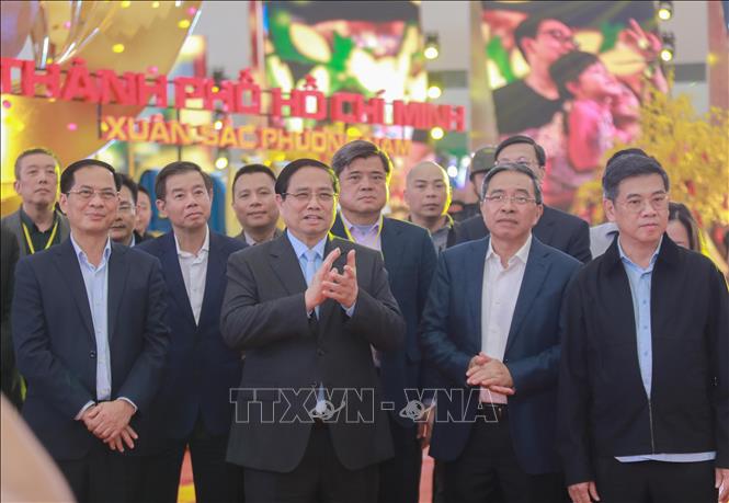 Thủ tướng Phạm Minh Chính dự tổng duyệt Lễ khai mạc Hội chợ Mùa Xuân lần thứ nhất – 2026. Ảnh: Phan Phương – TTXVN