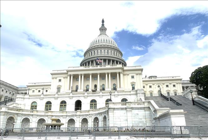 Trụ sở Quốc hội Mỹ tại thủ đô Washington DC. Ảnh: Ngọc Quang-PV TTXVN tại Mỹ