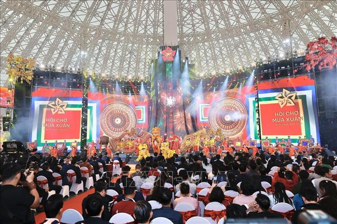 Lễ khai mạc Hội chợ Mùa Xuân lần thứ nhất - năm 2026. Ảnh: Minh Quyết - TTXVN