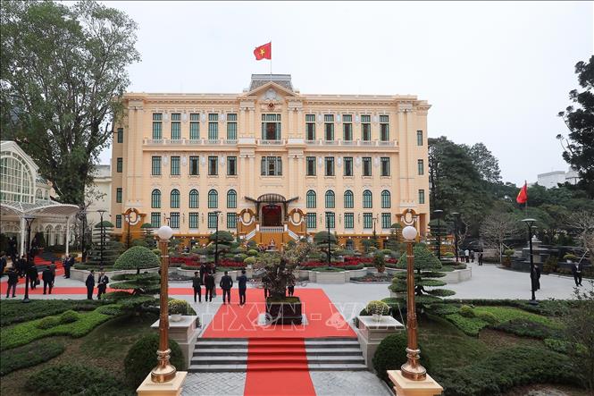 Trụ sở làm việc Cơ quan Chủ tịch nước tại số 2 Lê Thạch. Ảnh: Lâm Khánh – TTXVN