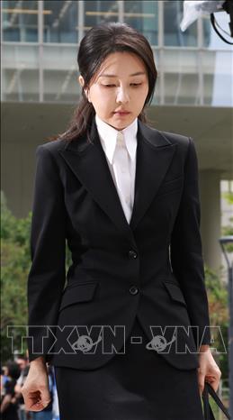 Cựu Đệ nhất phu nhân Hàn Quốc Kim Keon Hee tại Seoul ngày 6/8/2025. Ảnh: Yonhap/TTXVN