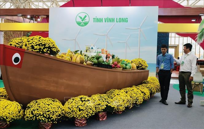 Gian trưng bày đến từ tỉnh Vĩnh Long. Ảnh: Trần Việt - TTXVN 