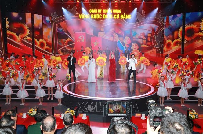 Chương trình nghệ thuật chào mừng. Ảnh: Trọng Đức - TTXVN