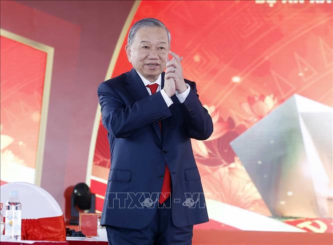 Tổng Bí thư Tô Lâm dự Lễ khởi công dự án xây dựng Bảo tàng Đảng Cộng sản Việt Nam. Ảnh: Thống Nhất – TTXVN