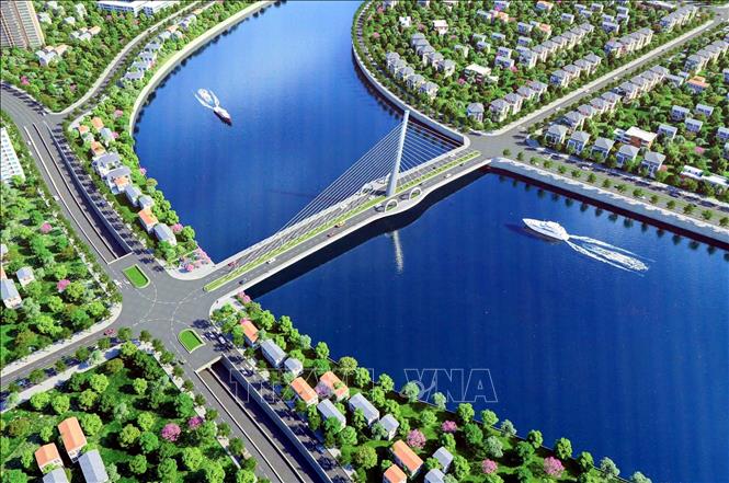 Phối cảnh cầu Gia Bảy mới. Ảnh: TTXVN phát