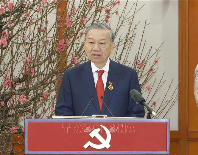 Tổng Bí thư Tô Lâm phát biểu. Ảnh: Thống Nhất – TTXVN