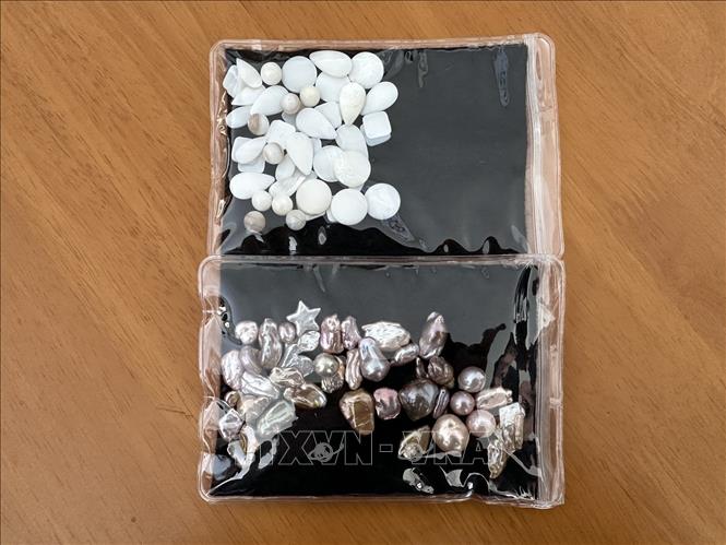 Ngọc trai của Saiki Sangyo. Ảnh: Nguyễn Tuyến - Pv TTXVN tại Nhật Bản