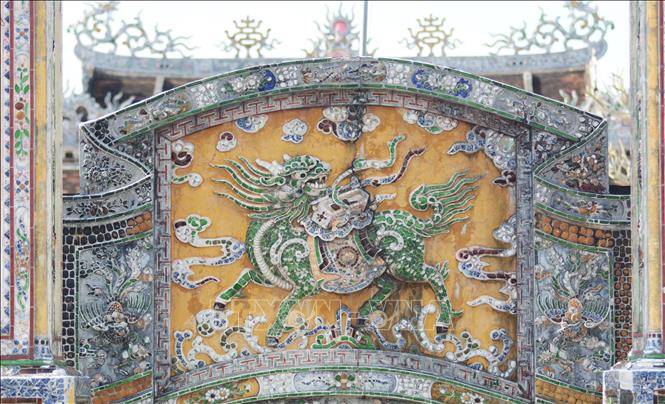 The mythical dragon-horse is often used for decoration in temples, shrines, and mansions. VNA Photo: Văn Dũng