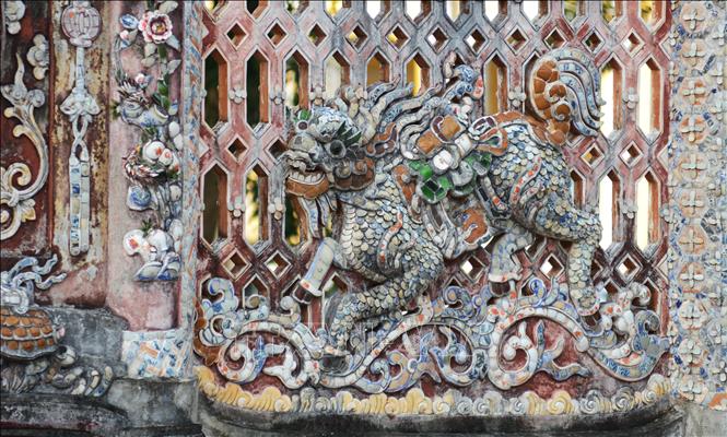 The Dragon-Horse was chosen as symbol of the 2002 Hue Festival. VNA Photo: Văn Dũng