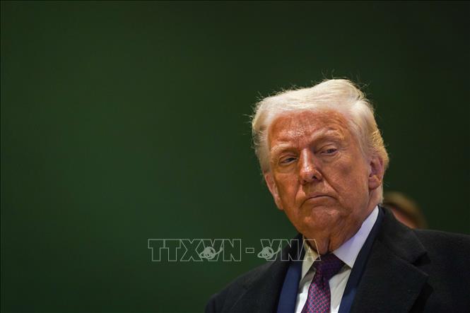 Tổng thống Mỹ Donald Trump. Ảnh: THX/TTXVN