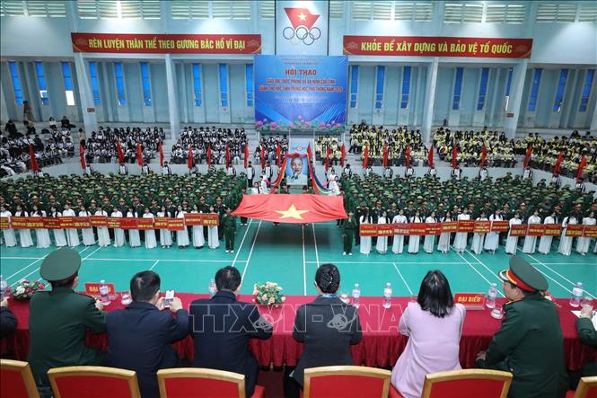 Lạng Sơn khai mạc Hội thao Giáo dục quốc phòng và an ninh cấp tỉnh dành cho học sinh THPT năm 2026. Ảnh: Anh Tuấn – TTXVN