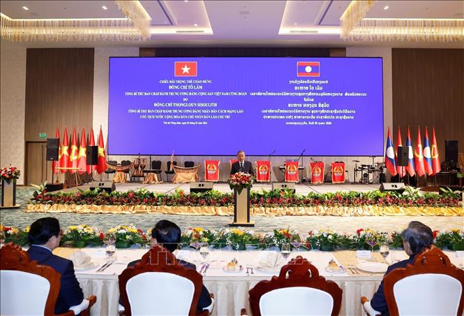 Tổng Bí thư Tô Lâm phát biểu. Ảnh: Thống Nhất – TTXVN
