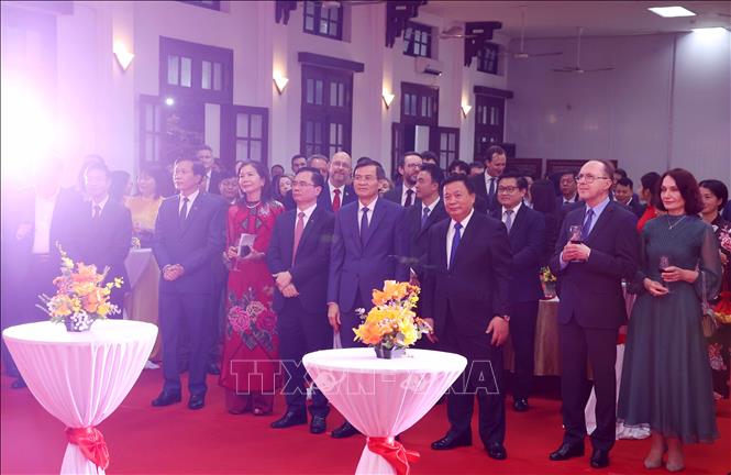 Các đại biểu dự buổi gặp mặt đầu năm với các Đại sứ, Trưởng cơ quan đại diện ngoại giao và các đối tác quốc tế nhân dịp Tết Bính Ngọ 2026. Ảnh: Văn Điệp – TTXVN