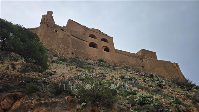 Pháo đài nhìn từ tuyến đường giao thông phía dưới. Ảnh: Nguyễn An - PV CQTT ở Algeria