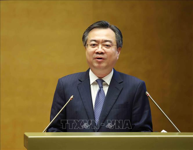 Đồng chí Nguyễn Thanh Nghị, Uỷ viên Bộ Chính trị, Bí thư Trung ương Đảng, Trưởng Ban Chính sách, Chiến lược Trung ương giới thiệu Chuyên đề: “Đánh giá 5 năm thực hiện Chiến lược phát triển kinh tế - xã hội 10 năm (2021 - 2030) và kế hoạch phát triển kinh tế - xã hội 2026 - 2030”. Ảnh: Phương Hoa - TTXVN