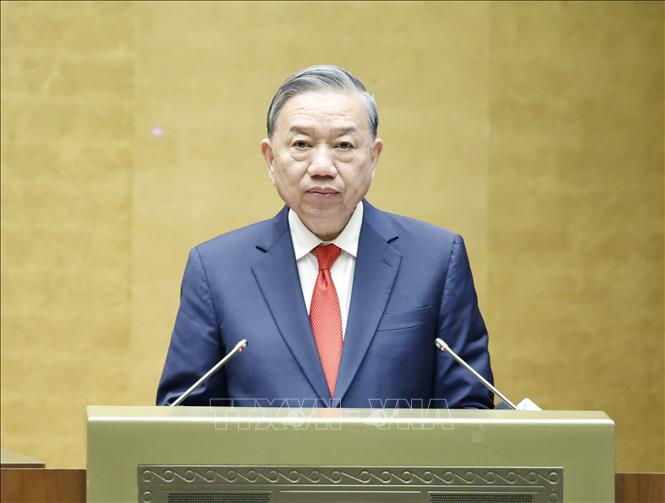 Tổng Bí thư Tô Lâm phát biểu chỉ đạo. Ảnh: Thống Nhất – TTXVN