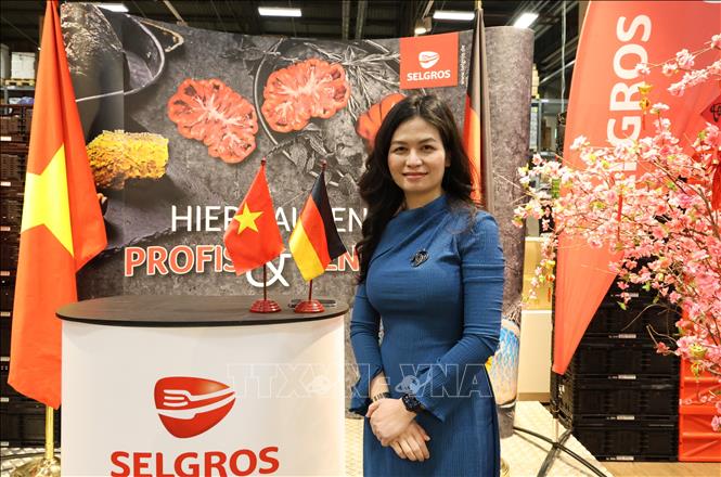 Tham tán Thương mại Việt Nam tại Đức, bà Đặng Thị Thanh Phương. Ảnh: Thu Hằng-Phóng viên TTXVN tại Đức