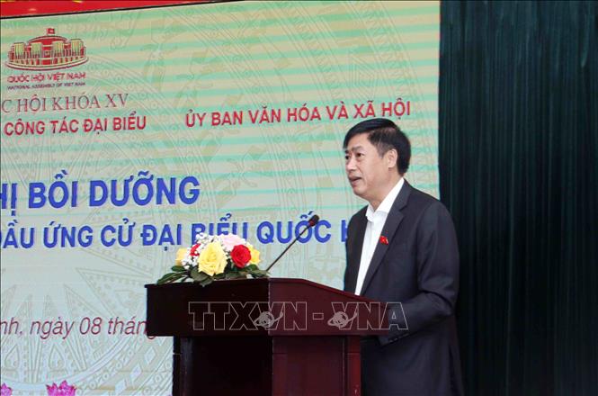Ông Nguyễn Hữu Đông, Chủ nhiệm Ủy ban Công tác Đại biểu Quốc hội khóa XV phát biểu khai mạc Hội nghị. Ảnh: Xuân Khu-TTXVN