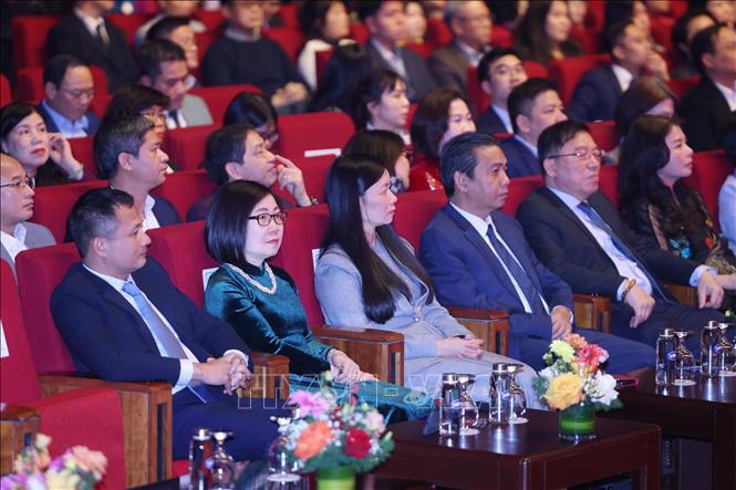 Đại biểu dự Chương trình nghệ thuật đặc biệt Xuân Quê hương 2026. Ảnh: Lâm Khánh - TTXVN