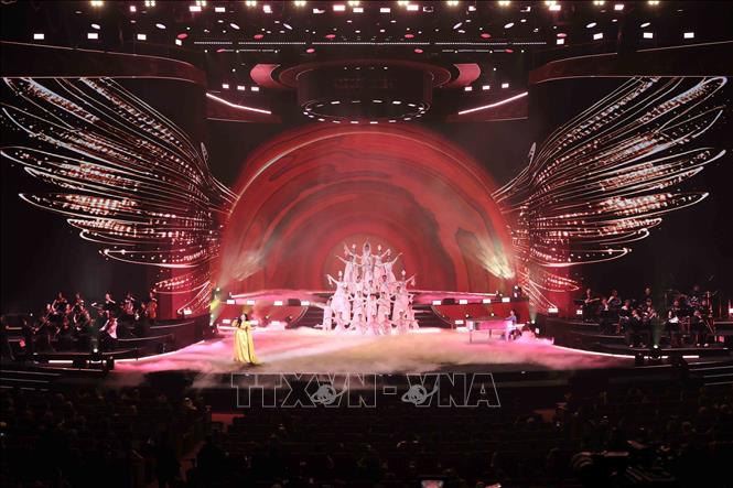 An art performance at the Homeland Spring 2026 programme. VNA Photo: Lâm Khánh, An Đăng