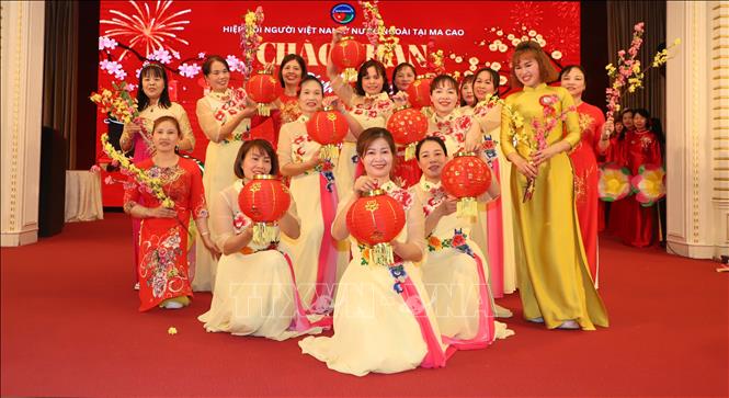 Tiết mục văn nghệ tại chương trình. Ảnh: Xuân Vịnh - PV TTXVN từ Macau (Trung Quốc)