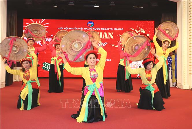 Một tiết mục văn nghệ tại sự kiện. Ảnh: Xuân Vịnh-PV TTXVN tại Macau (Trung Quốc)