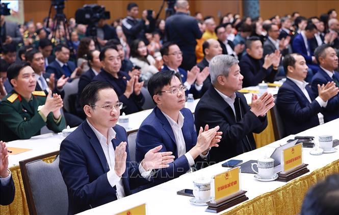 Các đại biểu dự lễ phát động. Ảnh: Dương Giang-TTXVN 
