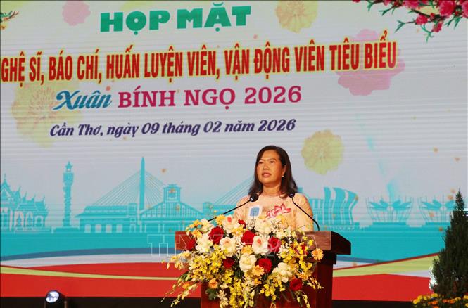 Bà Nguyễn Thị Ngọc Điệp, Phó Chủ tịch UBND TP Cần Thơ, phát biểu. Ảnh: Ngọc Thiện - TTXVN