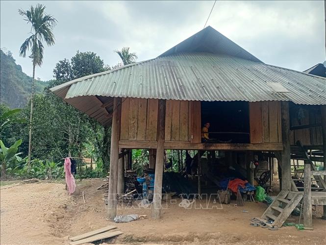 Nhiều hộ dân xã Yên Nhân, xã Bát Mọt bị ảnh hưởng thiên tai, đã dựng lại được nhà ở, để đón Tết. Ảnh: Nguyễn Nam-TTXVN