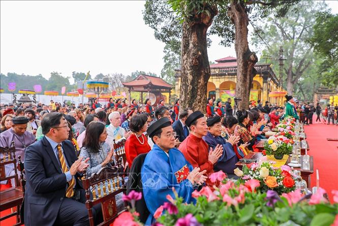 Các đại biểu tham dự chương trình. Ảnh: Khánh Hoà - TTXVN