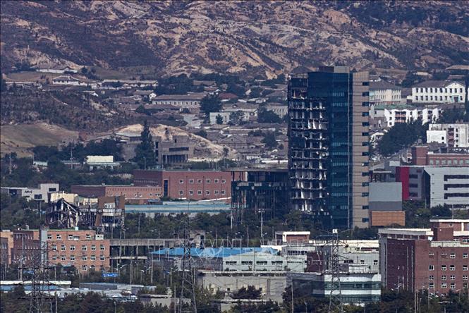 Quang cảnh khu công nghiệp ở Kaesong. Ảnh: Yonhap/TTXVN