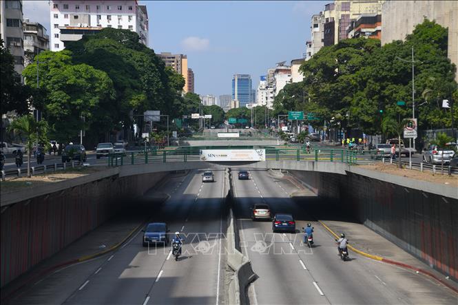 Quang cảnh đường phố tại Caracas, Venezuela. Ảnh: THX/TTXVN