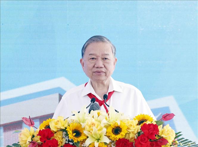 Tổng Bí thư Tô Lâm phát biểu chỉ đạo. Ảnh: Thống Nhất – TTXVN