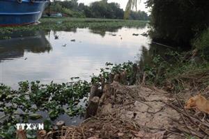 Tây Ninh công bố tình huống khẩn cấp sạt lở bờ kênh Dương Văn Dương