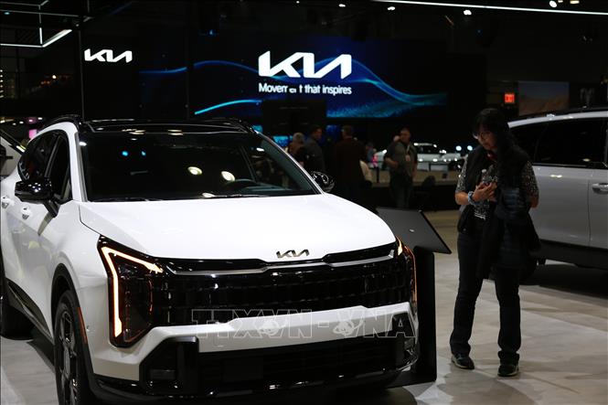 Một mẫu ô tô của hãng Kia. Ảnh: THX/TTXVN