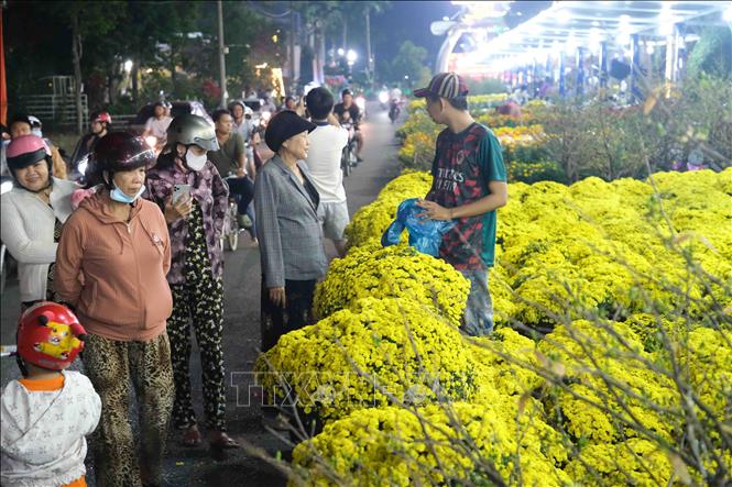 Người dân tham quan Chợ hoa Xuân Bính Ngọ. Ảnh: Thanh Liêm - TTXVN