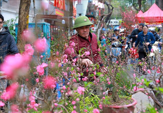 Many Hanoi residents prefer immersing themselves in the bustling crowds in the days leading up to Tet. VNA Photo: Khánh Hoà 