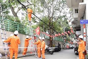 Hà Nội đồng loạt 'làm đẹp' lưới điện trước Tết