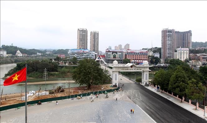 Cửa khẩu quốc tế Lào Cai ngày nay Ảnh: Quốc Khánh - TTXVN