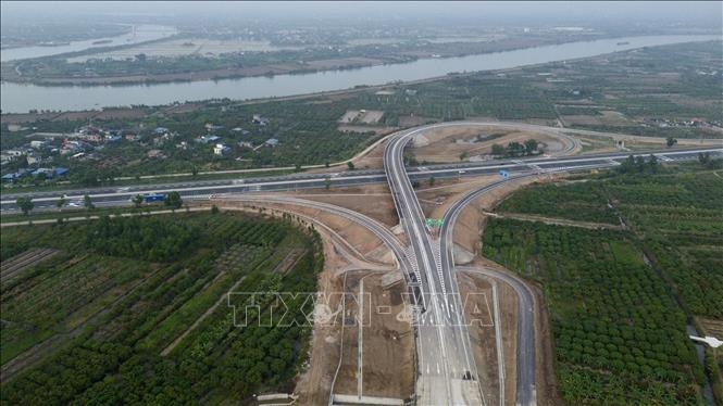 Nút giao Thanh Hà, Hải Phòng góp phần thúc đẩy phát triển kinh tế - xã hội, tăng cường kết nối liên vùng. Ảnh: TTXVN phát