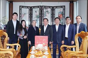 Trưởng Ban Tuyên giáo và Dân vận Trung ương thăm, chúc Tết gia đình các nhân sĩ tiêu biểu