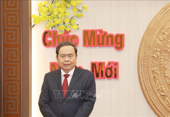 Chủ tịch Quốc hội Trần Thanh Mẫn phát biểu, Ảnh: Ngọc Thiện - TTXVN